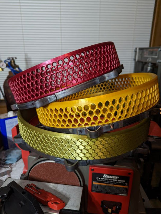 Juego de tres(3) Panderos 3D Diseño Combinado